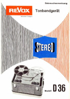 Revox D-36-Owners-Manual